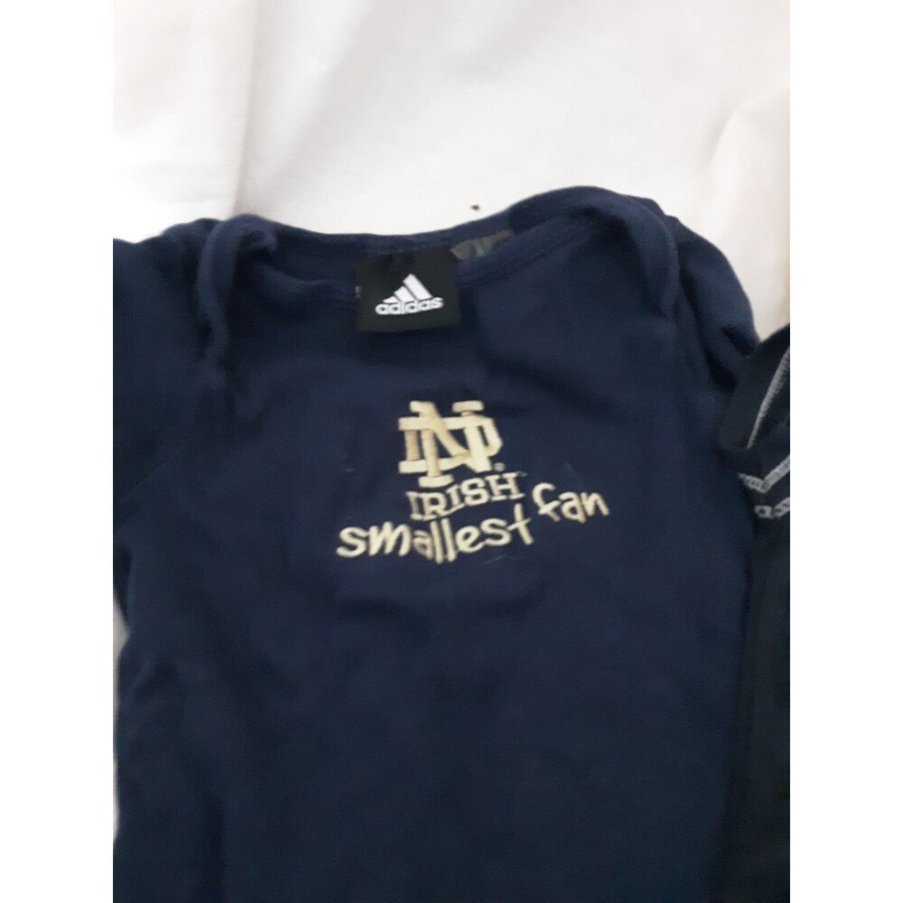 Infants Adidas/Gen2 Lot 2 Notre Dame Irish Ss Onesies 0-3, 6-9 mos